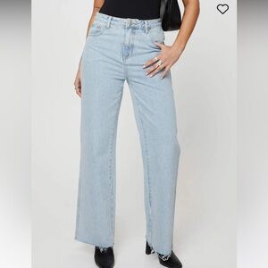 Princess Polly - ARLINGTON STRAIGHT LEG DENIM JEANS LIGHT WASH